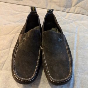 Michael Toschi Black Suede Loafers Size 9.5